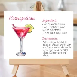 Przepis na Cosmopolitan: drink z wódką, sokiem żurawinowym, Cointreau i limonką. Idealny na każdą okazję.