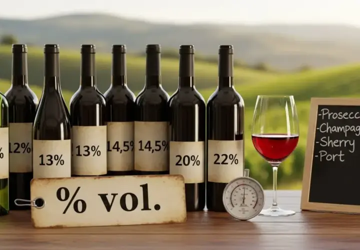 Ile procent ma wino? Sprawdź moc różnych typów!