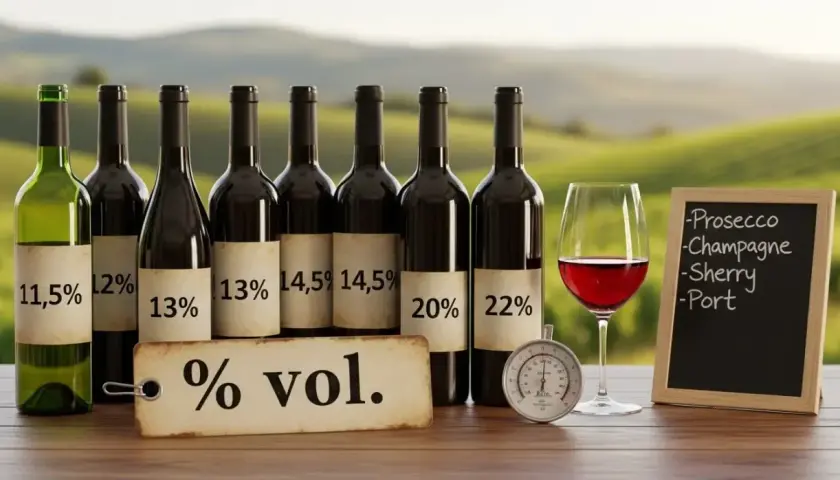 Ile procent ma wino? Sprawdź moc różnych typów!