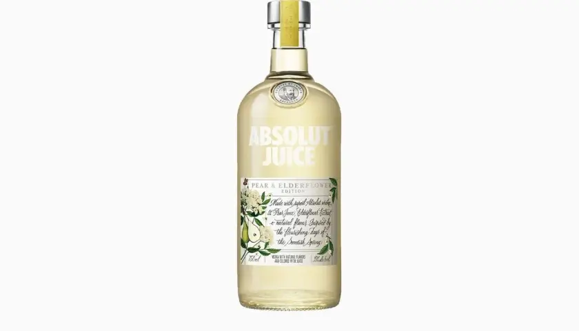Butelka Absolut Juice Pear & Elderflower 0.7l. Idealna na letnie drinki.