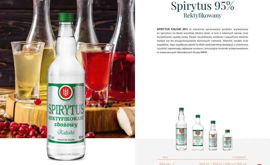 Spirytus rektyfikowany 95% - Do czego służy i jak go używać?